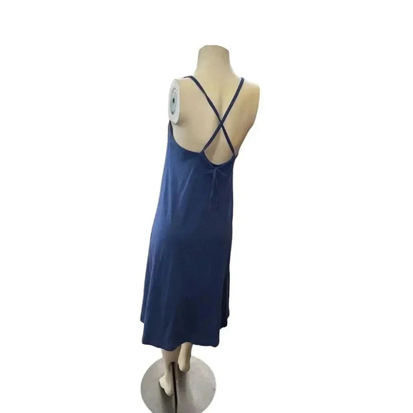 GAP Sleeveless Swing Dress Blue Criss-Cross Back Straps Size S/Petite - Picture 5 of 11